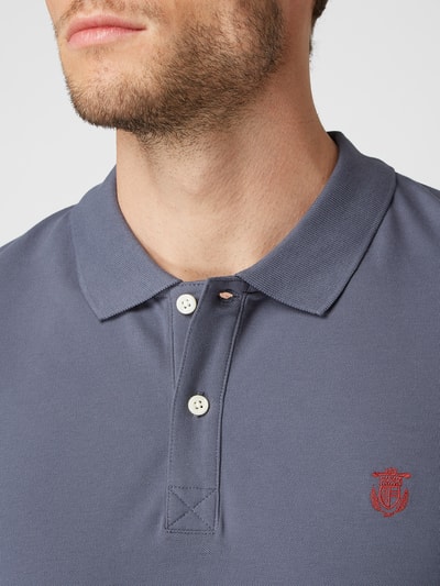 Selected Homme Poloshirt van biologisch katoen en elastaan Steengrijs gemêleerd - 3