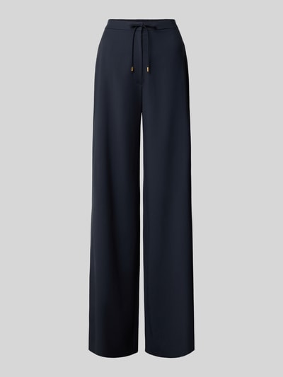 Produktfoto, Wide Leg Stoffhose aus reiner Schurwolle Modell 'MSTCRISMA' van Max Mara, look: effen, pasvorm: wide leg, met riemlussen, schuifsluiting en verborgen ritssluiting, tunnelkoord, elastische boord, zijzakken, materiaal: zuivere scheerwol