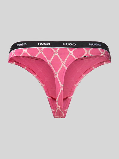 HUGO String mit elastischem Label-Bund Modell 'Carousel' Offwhite 3