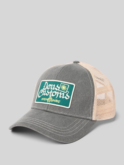 DEUS EX MACHINA Trucker-pet met labelpatch Antraciet - 1