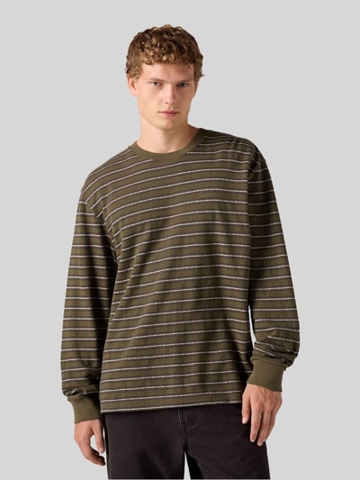 Levi's® Relaxed Fit Langarmshirt aus reiner Baumwolle Khaki 1
