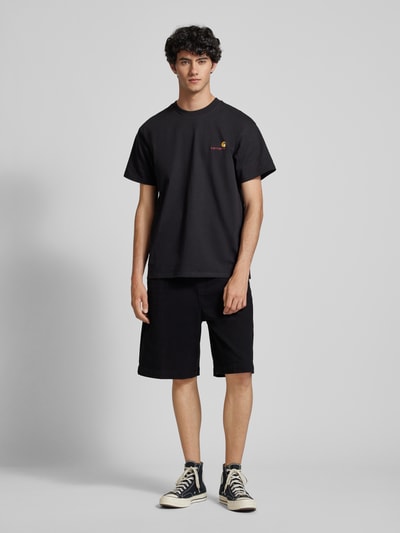 Carhartt Work In Progress Shorts mit elastischem Bund Modell 'FLOYD' Black 1