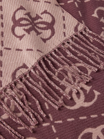 Guess Schal mit Logo-Stitching Bordeaux 2