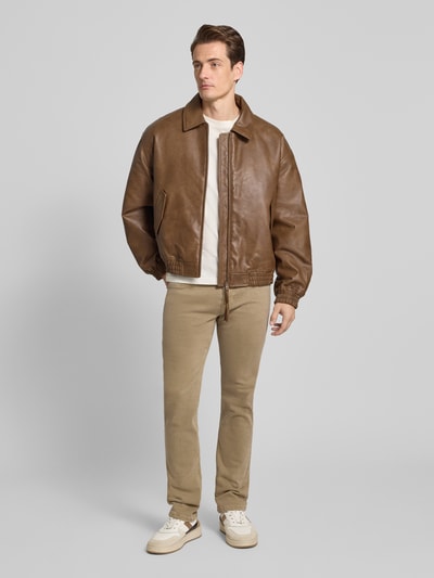 MAC Straight fit jeans met 5-pocketmodel, model 'ARNE' Beige - 1