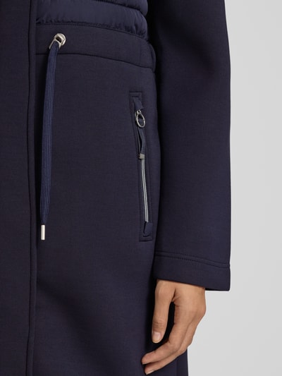 Christian Berg Woman Selection Mantel mit Steppnähten Dunkelblau 3