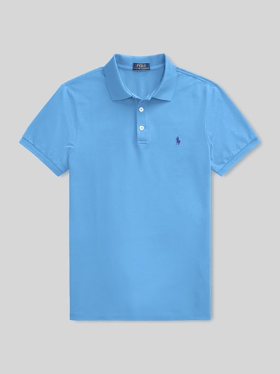 Polo Ralph Lauren Slim Fit Poloshirt aus reiner Baumwolle Bleu 2