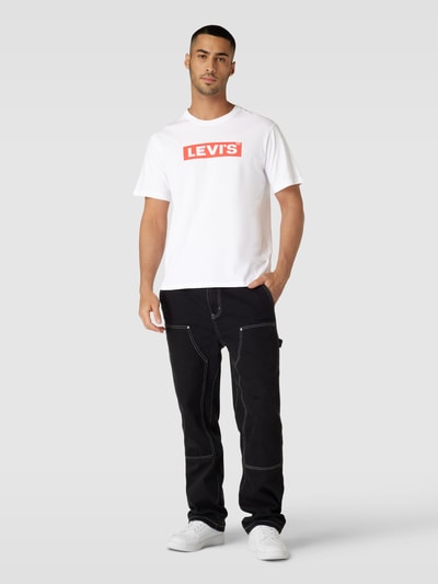 Levi's® Relaxed fit T-shirt met labelprint Wit - 1