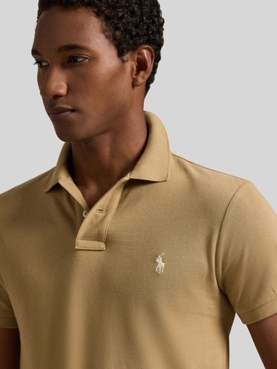 Polo Ralph Lauren Slim Fit Poloshirt aus reiner Baumwolle  Senf 3