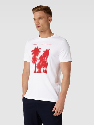 s.Oliver RED LABEL T-Shirt mit Motiv-Print Weiss 4