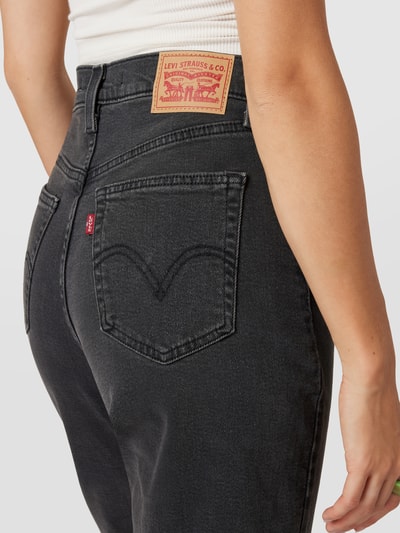 Levi's® Jeansy o kroju mom fit z detalem z logo Jeansowy niebieski 3