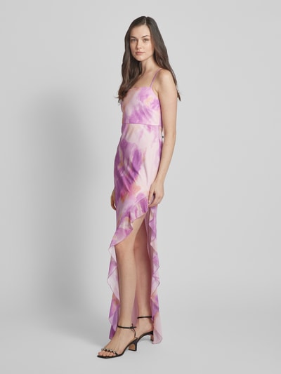 V.M. Abendkleid im Batik-Look Rosa 1