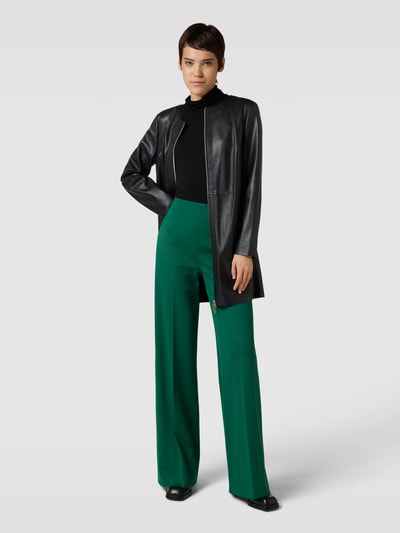 Betty Barclay Jack in leerlook met tweewegsritssluiting Zwart - 1