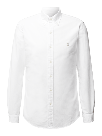 Polo Ralph Lauren Slim Fit Freizeithemd aus Oxford Weiss 2