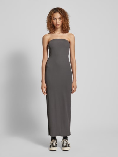 Only Sukienka midi z efektem prążkowania model ‘CLARE’ Antracytowy 4
