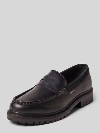 Barbour Loafer aus Rindsleder-Mix Modell 'Croxton' Black 1