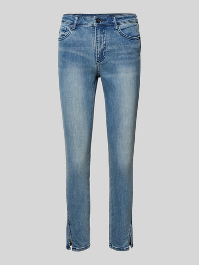 Productfoto, Super Skinny Fit Caprijeans met steekzakken van ARMANI EXCHANGE, katoenmix met stretch, used-look, blauwe denimtextuur