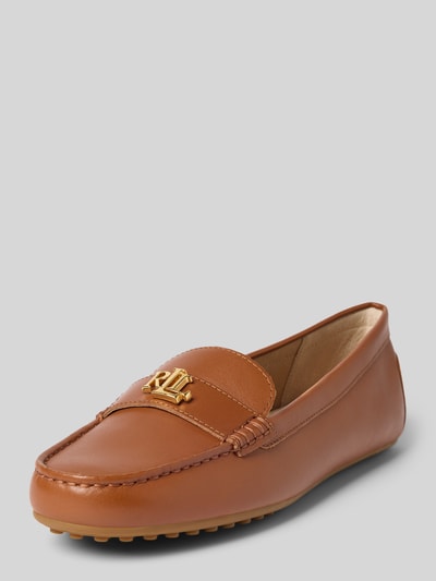 Lauren Ralph Lauren Loafer mit Label-Detail Modell 'BARNSBURY' Cognac 1