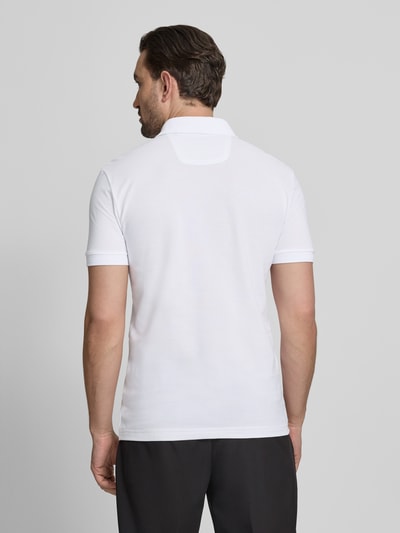 BOSS Green Regular Fit Poloshirt aus reiner Baumwolle Modell 'PIO 1' Weiss 5