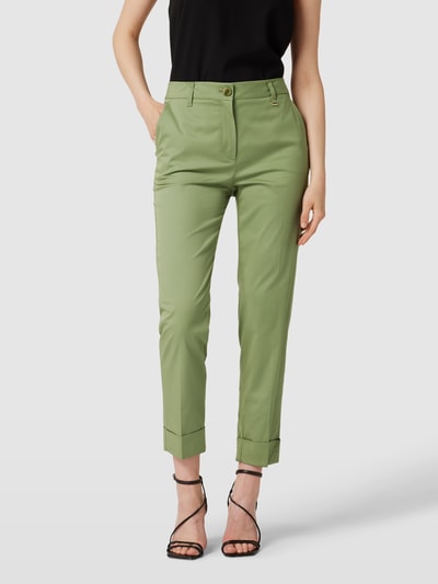 Marc Cain Stoffhose mit fixierten Beinumschlägen Khaki 4