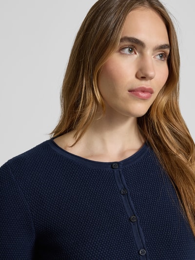 Christian Berg Woman Kardigan z dzianiny z fakturowanym wzorem Ciemnoniebieski 3