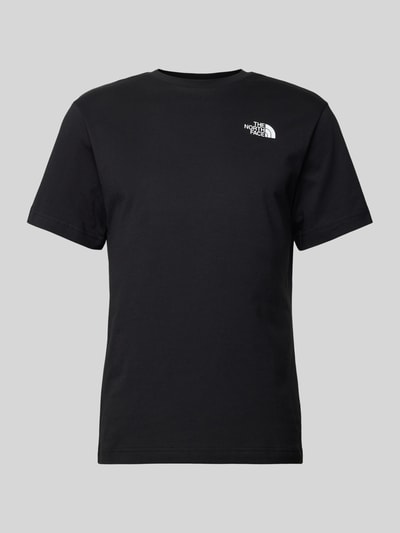 The North Face T-Shirt mit Label-Print Modell 'VERTICAL' Black 1