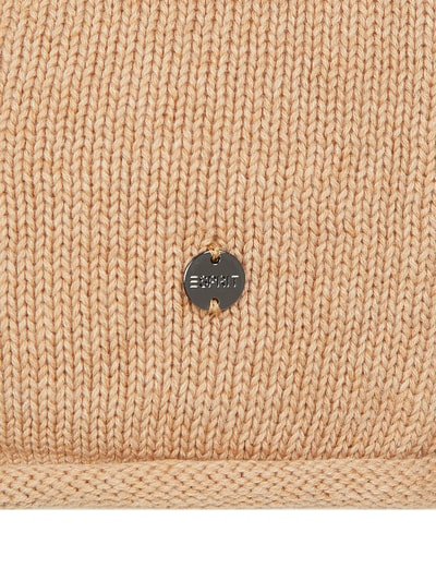 Esprit Beanie van katoen  Beige gemêleerd - 2