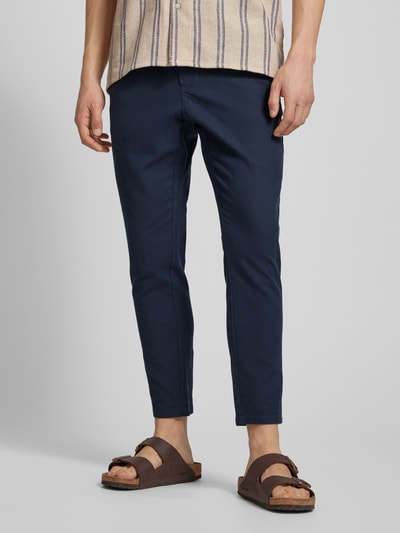 Only & Sons Tapered fit broek met stretch, model 'LINUS' Donkerblauw - 4