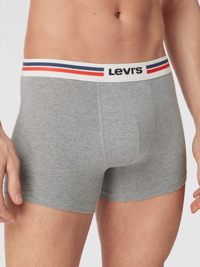 Levi's® Obcisłe bokserki z elastycznym pasem z logo Średnioszary 3