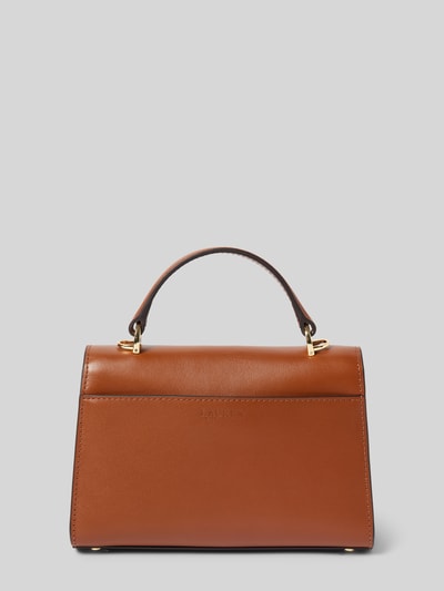 Lauren Ralph Lauren Handtasche mit Label-Applikation Modell 'FARRAH' Cognac 3