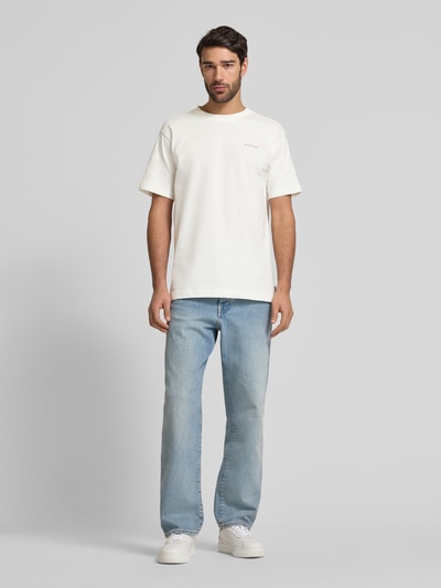 Mazine T-Shirt mit Label-Print Offwhite 1