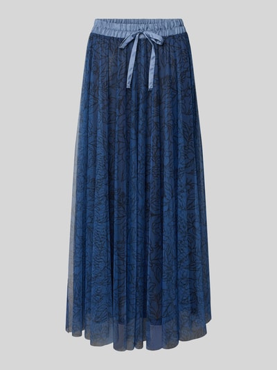 More & More Maxirock mit floralem Allover-Print Marine 2