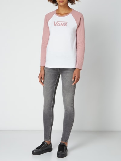 Vans Longsleeve mit Raglanärmeln Altrosa 1