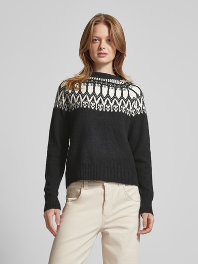 Vero Moda Norweger Pullover Modell 'SIMONE' Black 4