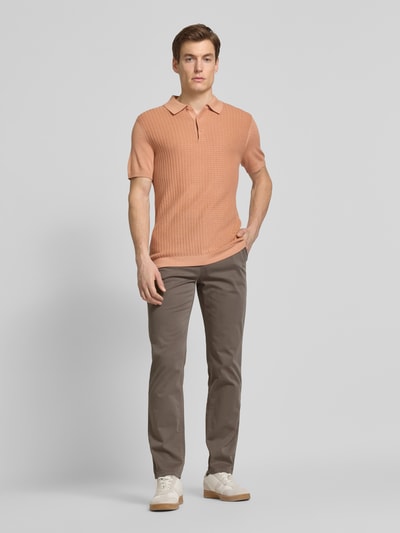 BOSS Orange Herren Chino mit französischen Eingrifftaschen Hellbraun 1