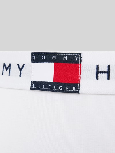 TOMMY HILFIGER String met elastische band met label, model 'TH Heritage' Wit - 2