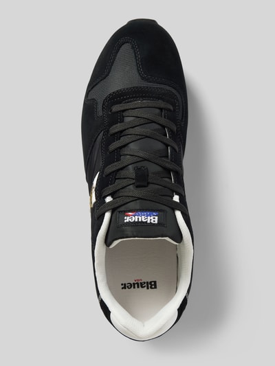 Blauer USA Sneakers met labelbadges, model 'QUEENS' Zwart - 3