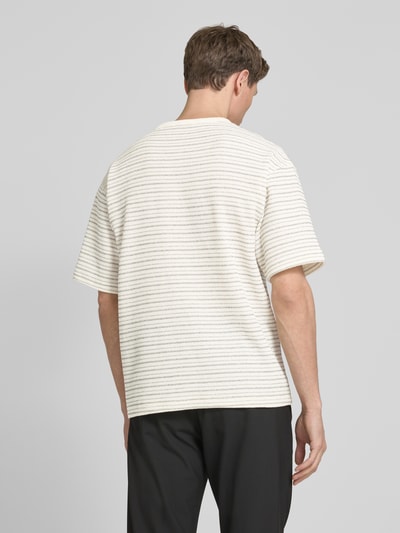 Casual Friday Oversized T-Shirt mit Stehkragen Modell 'FREDERIK' Offwhite 5