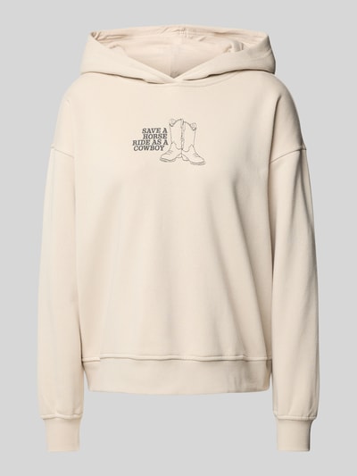 Only Loose Fit Hoodie aus Baumwoll-Mix Modell 'CAMILLA' Sand 2