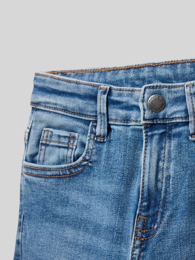 Mayoral Jeansy o kroju slim fit z dodatkiem wiskozy Niebieski 2