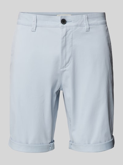 Tom Tailor Denim Slim Fit Chino-Shorts in unifarbenem Design Hellblau 2