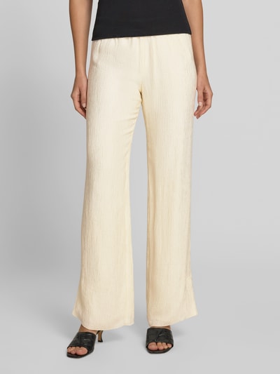 Anine Bing Stoffhose aus Viskose-Mix Ecru 4