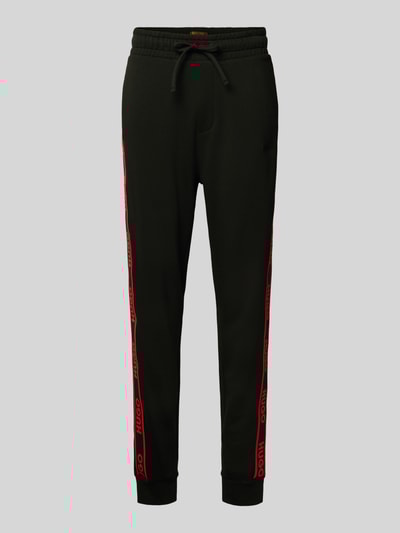 HUGO Comfort Fit Sweatpants aus reiner Baumwolle Modell 'LIAM' Black 2