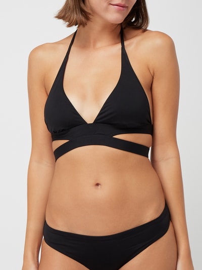 Seafolly Bikini-Oberteil mit elastischen Riemen Black 4