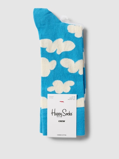 Happy Socks Sokken met all-over print, model 'Cloudy' Blauw - 3