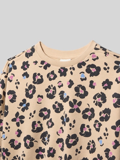 s.Oliver RED LABEL Oversized Sweatshirt aus Baumwoll-Mix Ecru 2