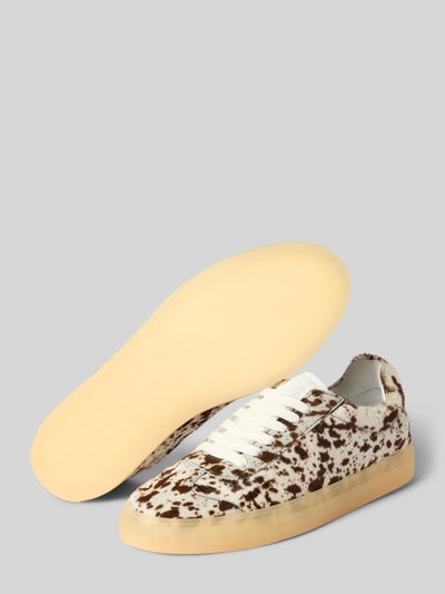 Copenhagen Sneakers van echt leer met all-over dierenprint Wit - 4