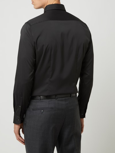 Seidensticker Super SF Slim Fit Business-Hemd aus Twill  Black 5