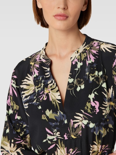 Scotch & Soda Knielange tuniekjurk van pure viscose met all-over motief Zwart - 3