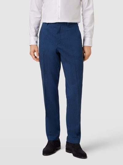 BOSS Pantalon met achterzakken, model 'Leon' Koningsblauw - 4