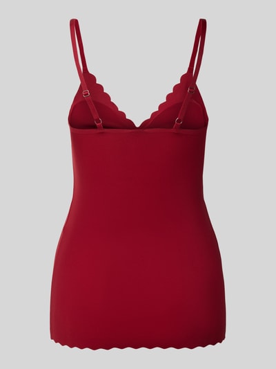 Skiny Top na ramiączkach z wyjmowanymi wkładkami Czerwony 3